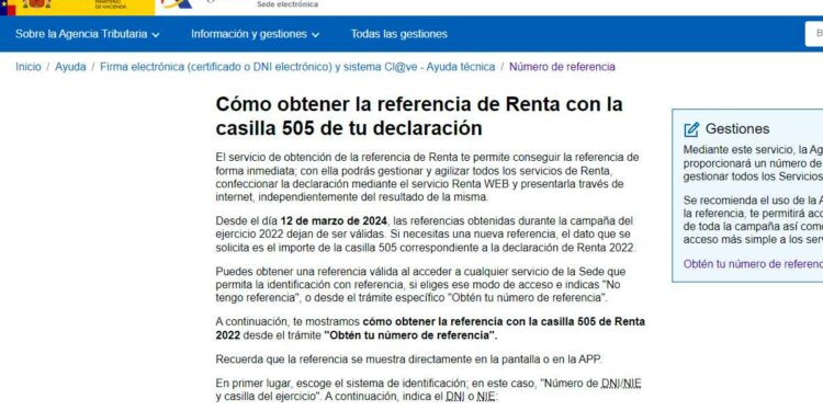 Casilla 505 de la declaración de la Renta