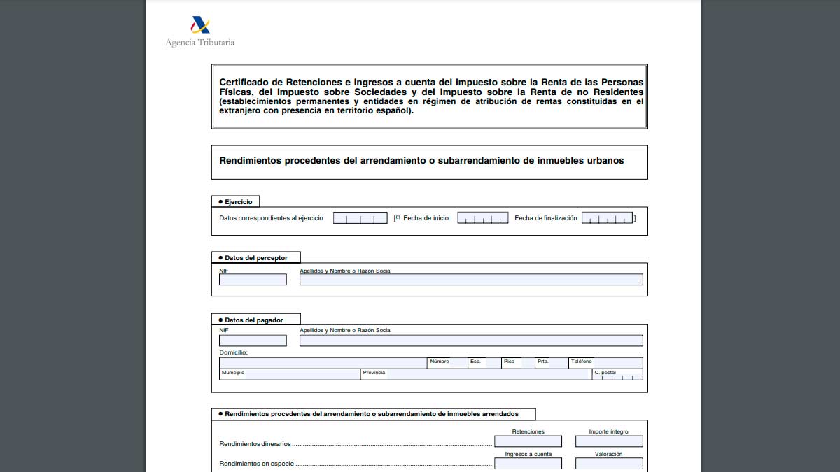 Certificado de retenciones