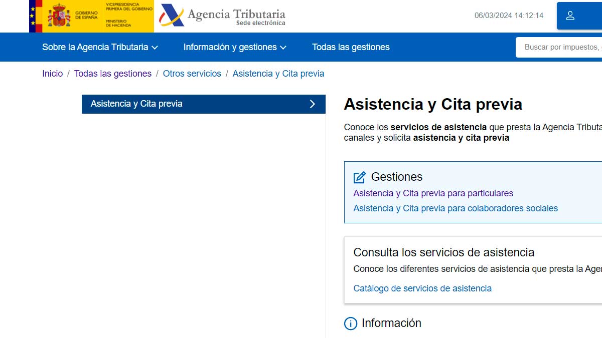 Pedir cita previa con Hacienda para la declaración de la Renta