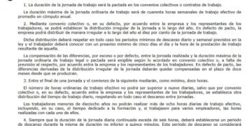 ¿Qué dice la ley de los descansos laborales?