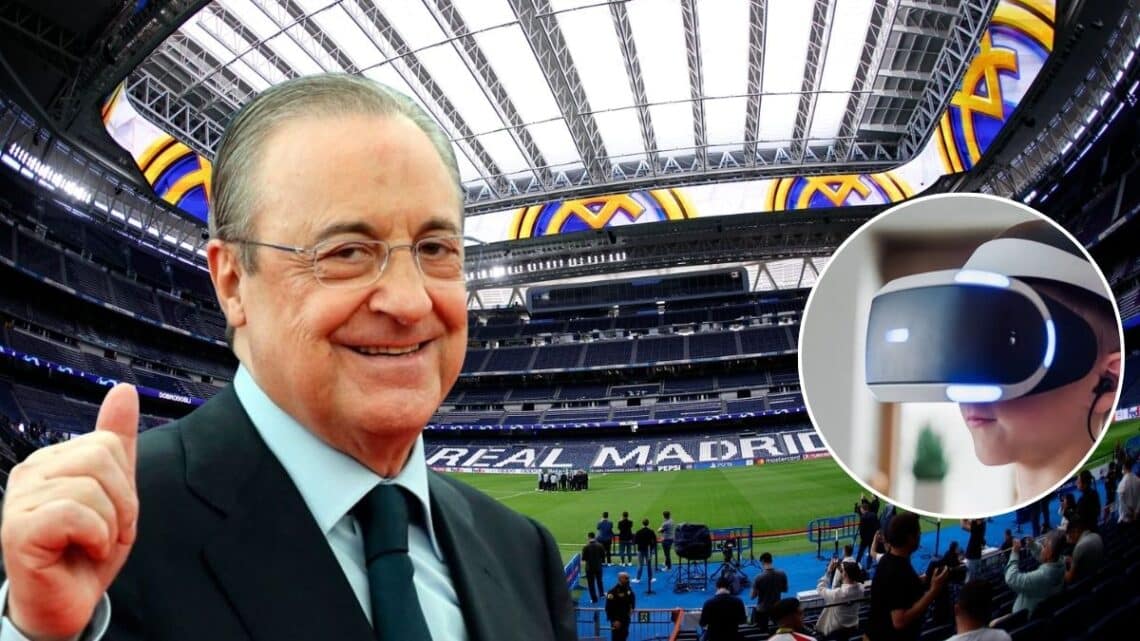 Florentino Pérez y Apple Bernabeu Infinito