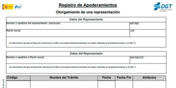 Formulario DGT identificar conductor vehículo