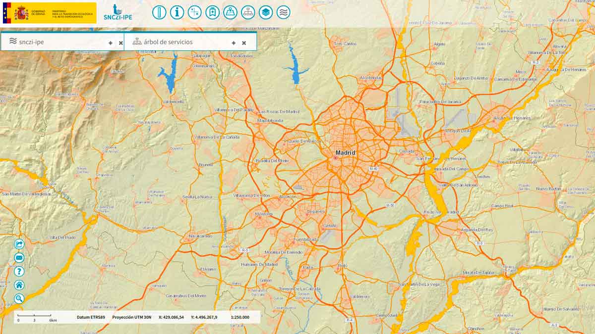 Mapa zonas inundables