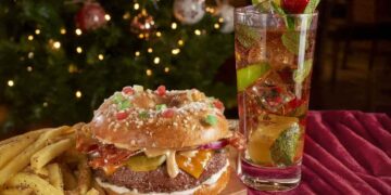 Hamburguesa de roscón de Reyes en TGI