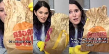 Video viral hamburguesa y patatas fritas