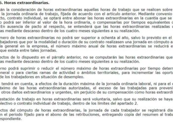 Trabajar horas extraordinarias