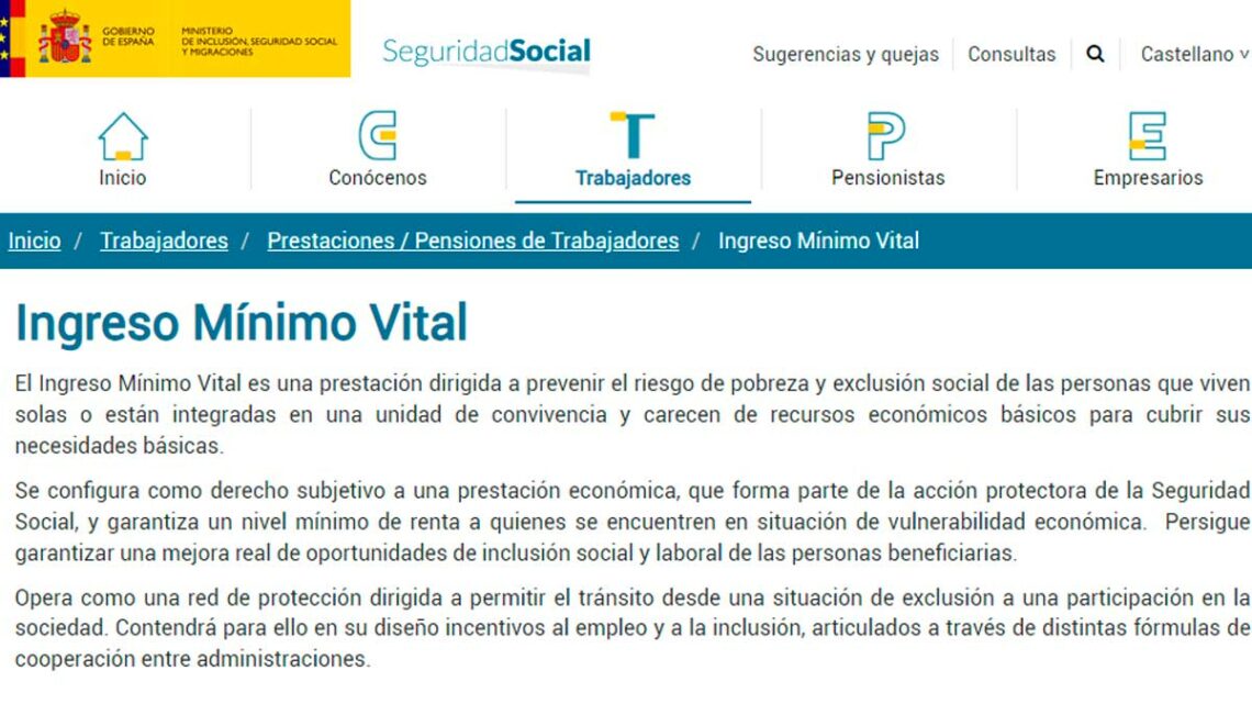 Ayuda compatible con el Ingreso Mínimo Vital