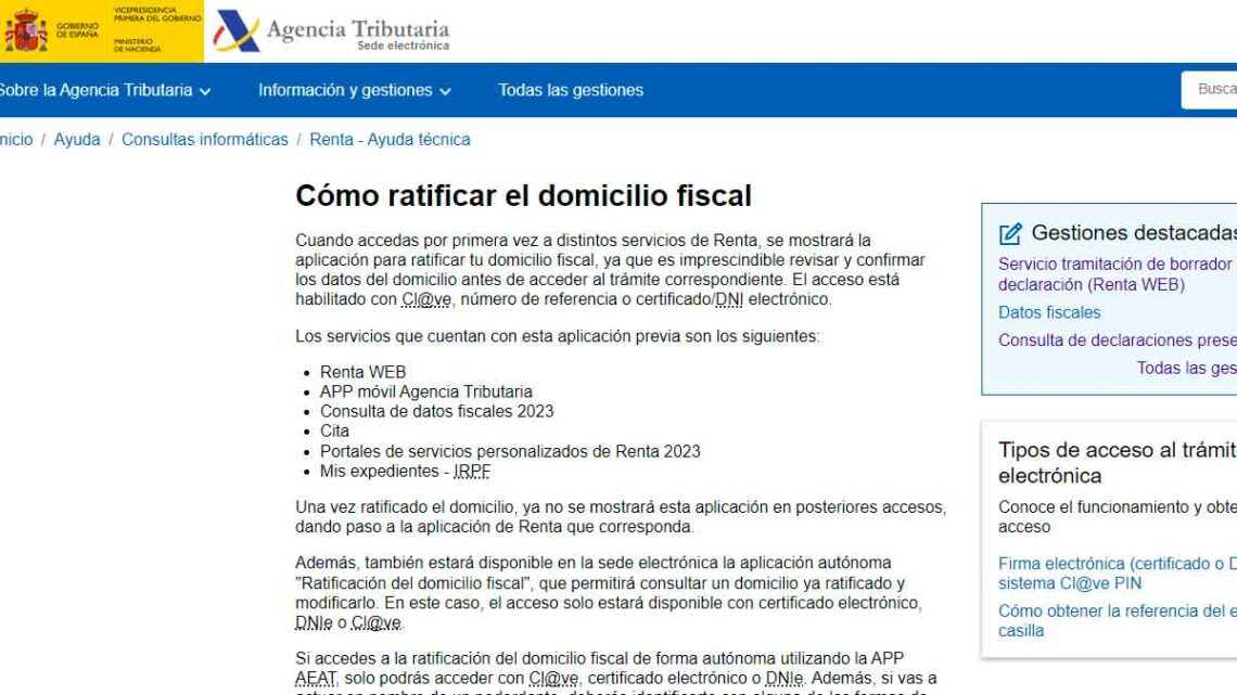 Multa de Hacienda por no actualiza el domicilio fiscal