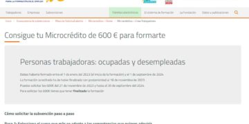 Ayuda del SEPE de hasta 600 euros para formación.