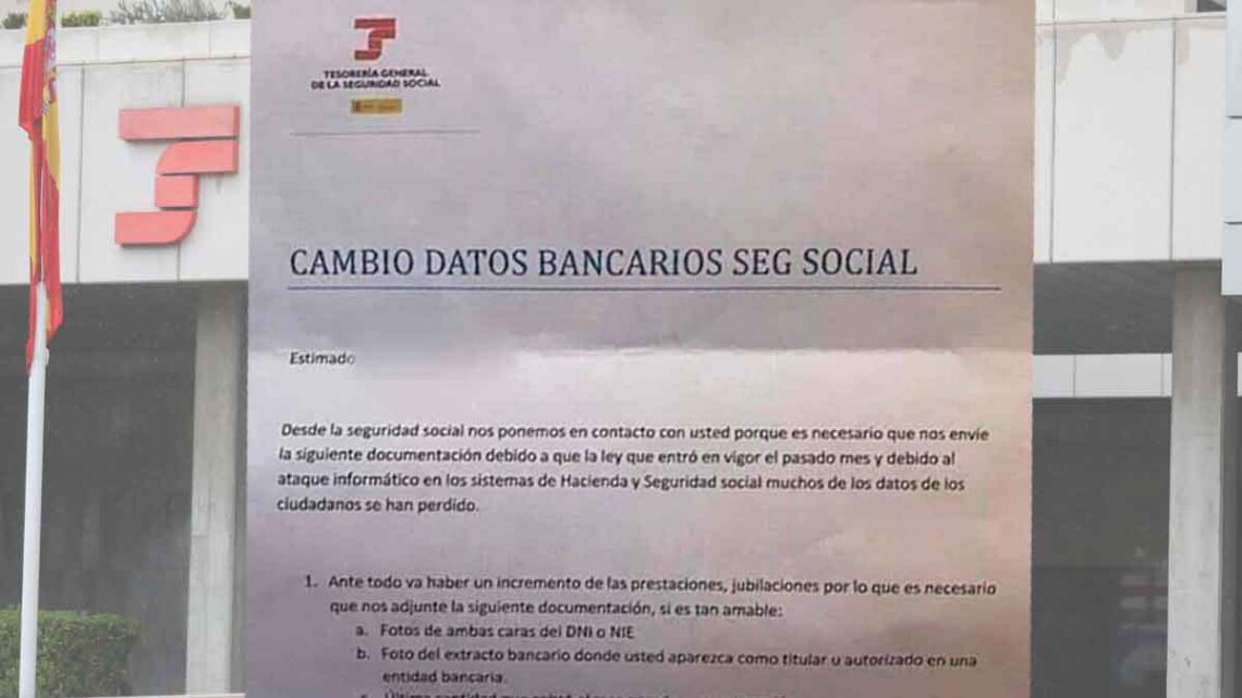 Carta estafa Seguridad Social