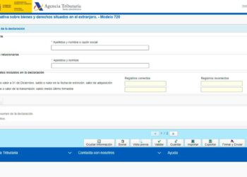 Modelo 720 declaración de la Renta