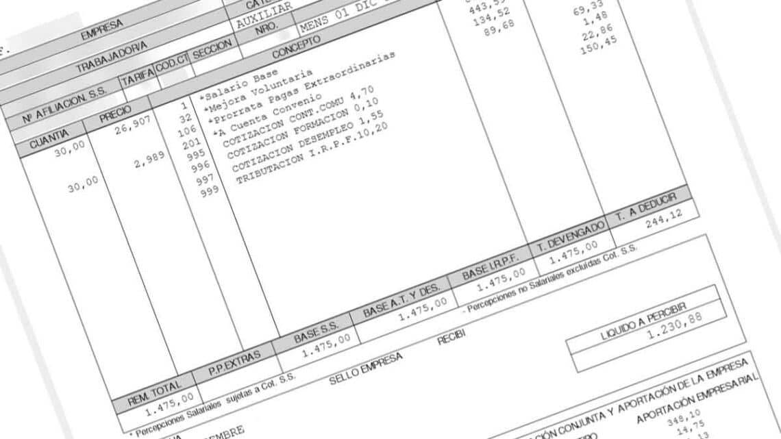 Subida de las nóminas de funcionarios