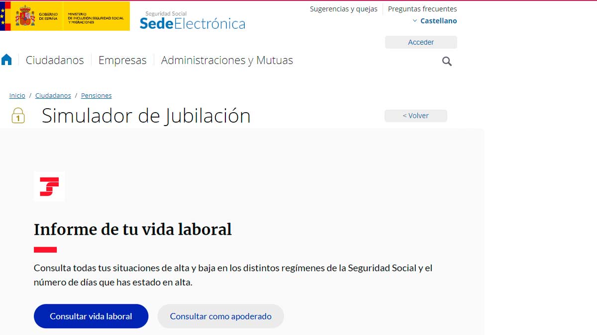 Calcula la pensión de jubilación