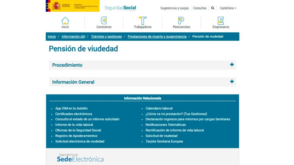 Pensión de viudedad