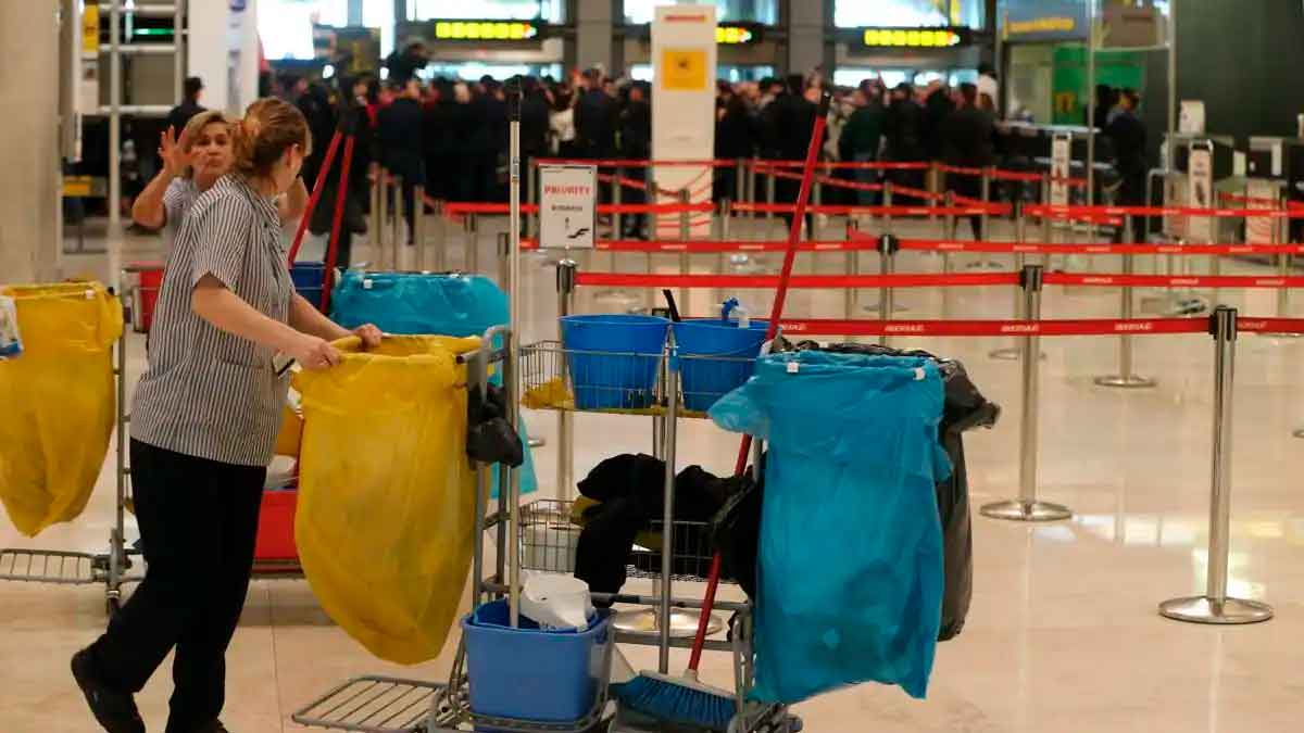 Empleo para trabajar en la limpieza en el Aeropuerto de Barajas