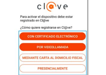 Sistema identificación Cl@ve