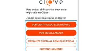 Sistema identificación Cl@ve