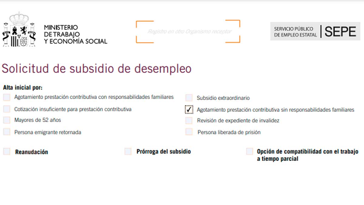 Solicitar ayuda SEPE de 480 euros