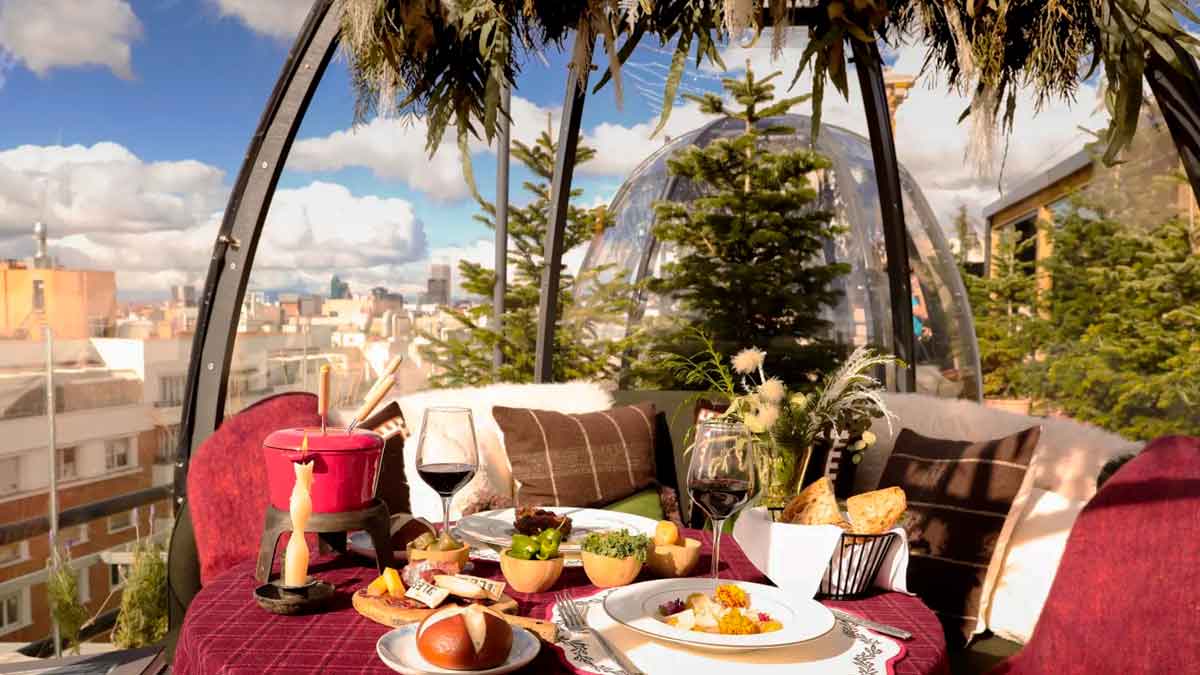 Restaurantes con terrazas cubiertas Madrid
