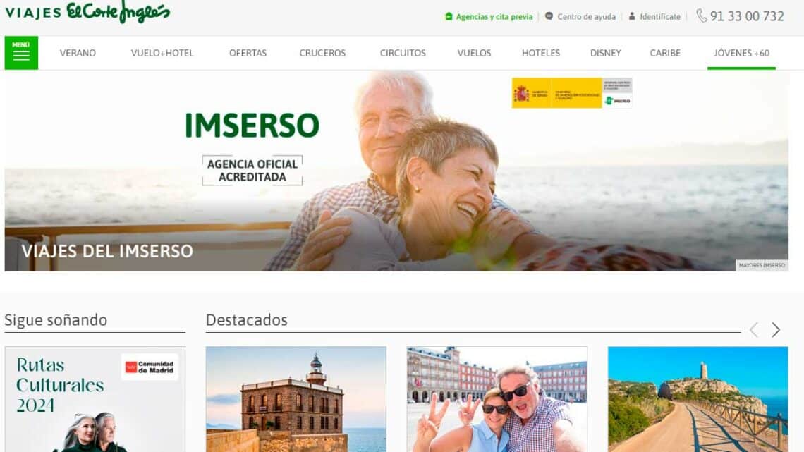 Viajes El Corte Inglés para el IMSERSO